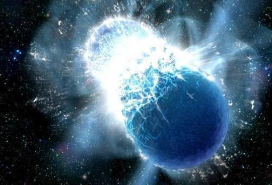 研究发现中子星碰撞时会产生许多重元素  比铁轻的元素通常是在恒星核心深处锻造的
