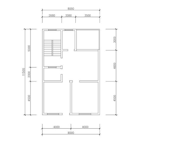 8米x12米房屋设计图左右不能开窗 11米x12米房屋设计图两层